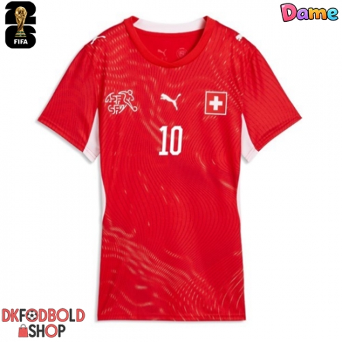 Schweiz Granit Xhaka #10 Hjemmebanetrøje Dame VM 2026 Kort ærmer